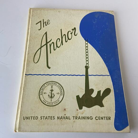 The Anchor United States Naval Boot Camp Album 1968 Annual Yearbook Vietnam Era - Picture 1 of 6